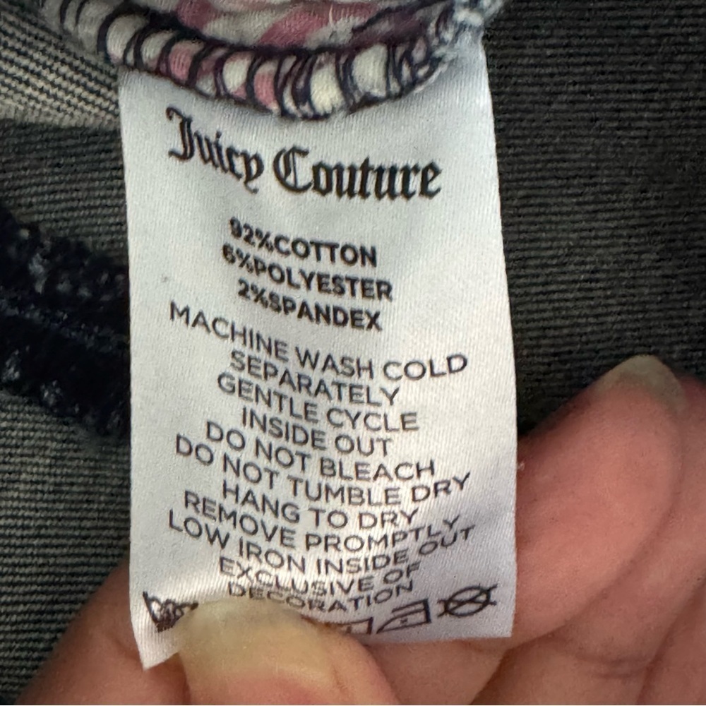 Juicy Couture Denim Sweetheart Neckline mini Dress dark Wash size XS NWT - Picture 11 of 11